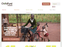 Tablet Screenshot of childfund.ie