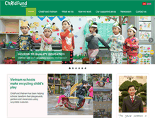 Tablet Screenshot of childfund.org.vn