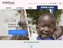 Tablet Screenshot of childfund.org
